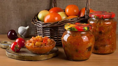 Овощной салат из баклажанов и томатов на зиму рецепт с фото пошагово -  PhotoRecept.ru