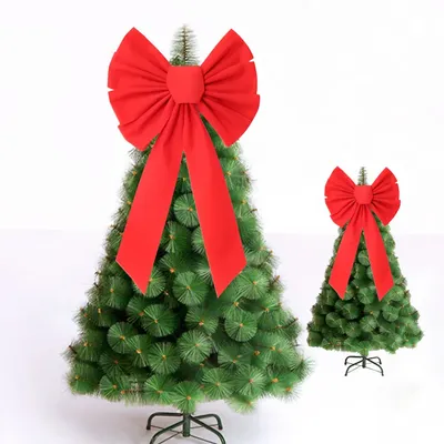 Длинные рождественские банты для елки | AliExpress