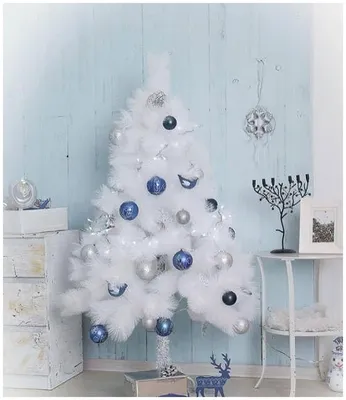 Как стильно украсить белую новогоднюю елку - статья от HolidayTree