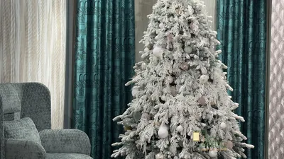 Купить искусственную елку в Украине - Белая искусственная елка 150 см |  Белая искусственная елка