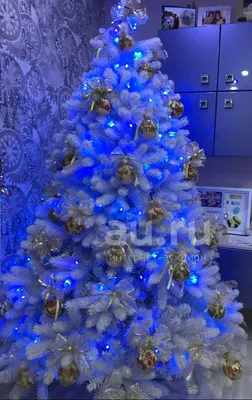 Купить Белая искусственная елка с подсветкой, мини-настольный столик,  рождественские украшения из ПВХ, 50 см | Joom