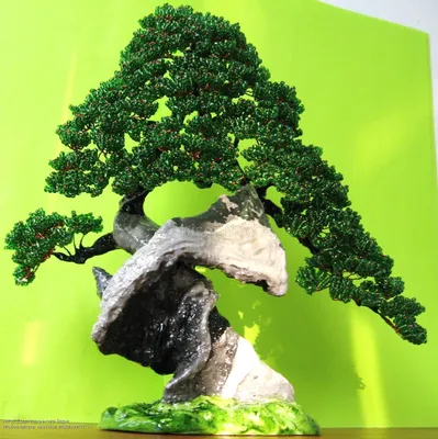 Как сделать дерево из бисера - пошаговый мастер-класс с фото для начинающих