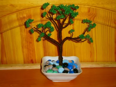 Набор для плетения из бисера \"Дерево счастья\" - Рябинка