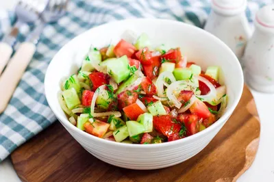 Салат с помидорами и яблоками - пошаговый рецепт с фото на Готовим дома