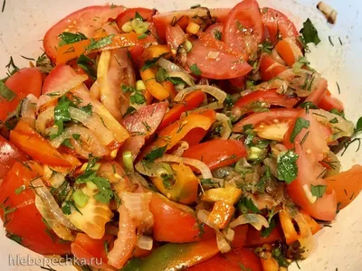 Салат из помидоров в медовой заправке | РЕЦЕПТЫ DUBIK-FOOD.RU | Дзен