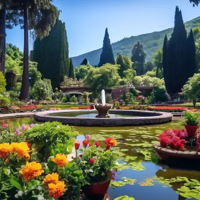 Крым, Никитский ботанический сад, …» — создано в Шедевруме