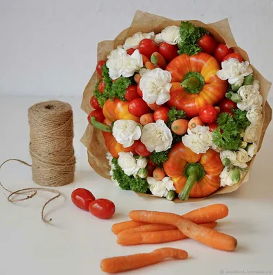 Букет из овощей и груш купить в Москве с доставкой недорого