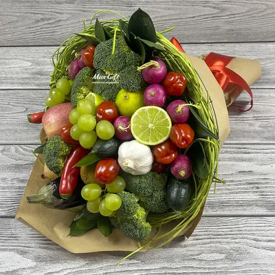 Букет из овощей и фруктов «Летний ужин» — магазин подарков Макс-ГИФТ