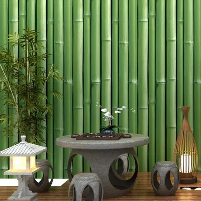 Бамбук из шпаклевки.Bamboo.Бамбуковые обои больше не нужны.DFA Декор для...  | Кирпичная стена, Бамбук, Декор стен