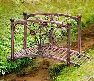 Декоративный мостик \"Ручеек\", На газон - купить по низкой цене с доставкой  в интернет-магазине OZON (166198383)