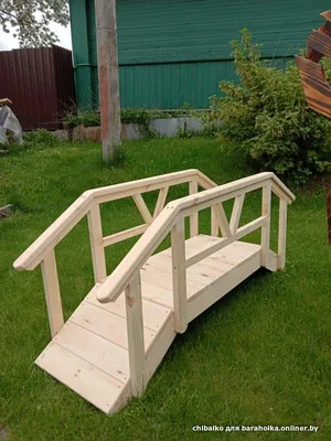 Купить деревянный садовый мостик для сада