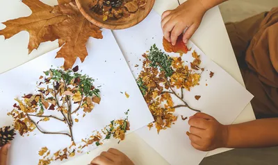 Осенняя поделка в садик из желудей и листьев | Жизнь в стиле Ноль отходов  (zero waste) | Дзен