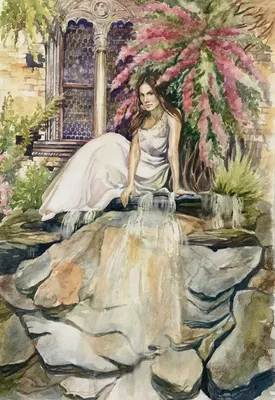 Девушка в саду в пышном платье. Girl in the garden in a magnificent dress |  Fashion, Dress, Flapper dress