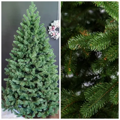 Купить искусственную елку Буковельскую зеленую высотой 150 см | Литая ель  для новогоднего декора