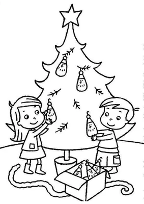 Новогодняя елка Наряжать елку ребенок дети PNG , рождественская елка  клипарт, рождество, сочельник PNG картинки и пнг PSD рисунок для бесплатной  загрузки