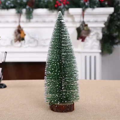 10-30 см Маленькая Рождественская елка маленькая сосна с деревянной основой  для рабочего стола новый год Искусственная елка декор для вечеринки |  AliExpress