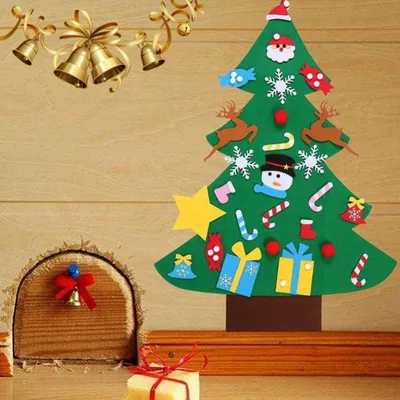 Украшения для новогодней елки из фетра светодиодный 32-26 шт. | AliExpress