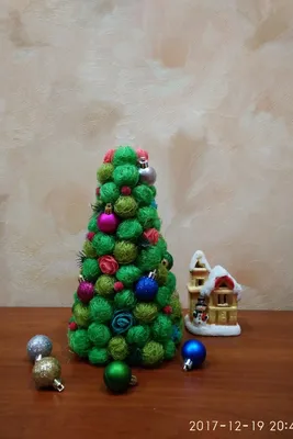 Маленькая рождественская елка из сизаля, 12 шт | AliExpress