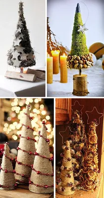 Новогодний декор дома и сада: елки из подручных материалов, фото, идеи |  Рождественская ёлка своими руками, Рождественские узоры, Рождественские  украшения