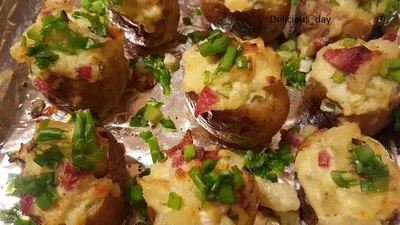 Картофель, фаршированный грибами - пошаговый рецепт с фото на Готовим дома