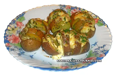 Вкусный Рецепт: Запечённый картофель в горчице