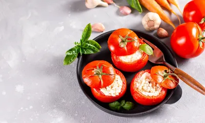 Фаршированные маринованные помидоры - рецепт автора Саодат Амирова