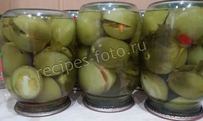 Фаршированные зеленые помидоры на зиму по-грузински - 10 пошаговых фото в  рецепте