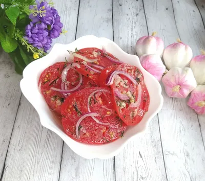 Закуска \"Тюльпаны\" из помидоров на 8 Марта - пошаговый рецепт с фото на  Повар.ру