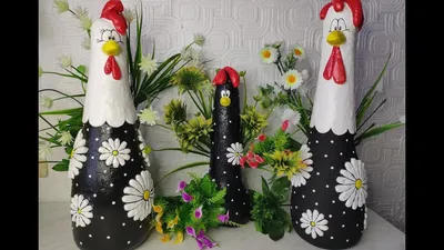 DIY GARDEN FIGURES / Crafts for a garden and a summer residence / Cement  flower bed decor - YouTube