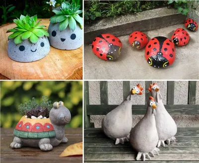 Мини-грибы, миниатюрные фигурки, садовые крошечные грибы, украшения для сада,  искусство бонсай своими руками | AliExpress
