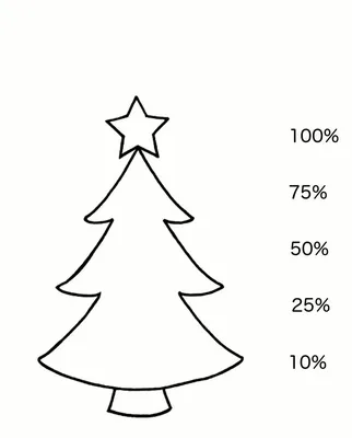План новогодней елки. Контур пустой ели. Пустой простой дизайн рисунка  сосны. Значок или символ в декабре. Иллюстрация вектора Иллюстрация вектора  - иллюстрации насчитывающей художничества, конспектировано: 204016093