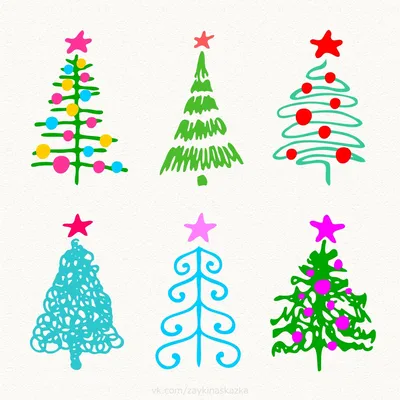 Зеленая новогодняя елка Красный фонарь Желтая пятиконечная звезда  Мультфильм иллюстрация PNG , Ручной обращается рождественские иллюстрации,  Красивая новогодняя елка, елки PNG картинки и пнг PSD рисунок для  бесплатной загрузки