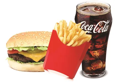 Бургер и картошка фри и Кока кола…» — создано в Шедевруме