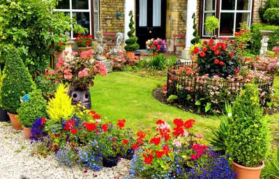 Красивые цветники в саду: фото, виды и функции - Green-design.pro