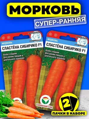 Сибирский сад Семена Моркови Сластена Сибирико F1 для хранения