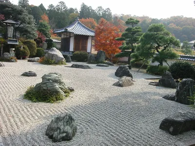 Японский сад камней фото фотографии