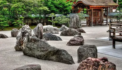 Сад камней в Японии - какая идея заложена в создание композиции, японский  сад своими руками, фото