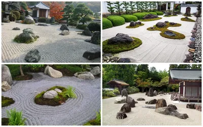 Японский сад камней (35 фото): видео-инструкция как сделать своими руками,  особенности оформления садового стиля, фото