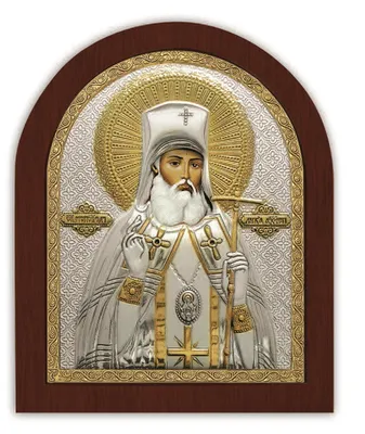 Лука Крымский, большая аналойная икона в деревянном киоте