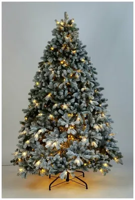 Елка искусственная \"Crystal Trees\" Ель мольвено в снегу с вплетенной  гирляндой купить товары для дома с быстрой доставкой на Яндекс Маркете