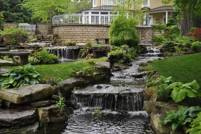 Декоративный водопад: украшаем дачу и сад своими руками | Компания «Большая  земля»