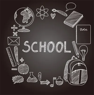 Дети рисуют на доске.Школа, класс, мальчик и девочка у школьной доски Stock  Photo | Adobe Stock