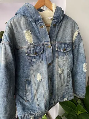 Голубая джинсовая куртка с вышивкой на спине, артикул 1-38-105-550ВЦ |  Купить в интернет-магазине Yana в Москве