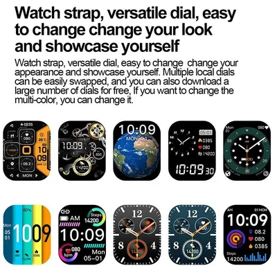 Купить G41 2,01 \"смарт-часы мужские спортивные часы на открытом воздухе  фитнес-браслет часы с кровяным давлением IP68 водонепроницаемые мужские  умные часы для IOS Android | Joom