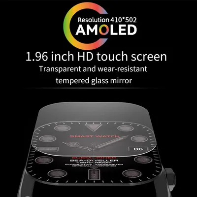 Смарт-часы GEJIAN мужские с сенсорным экраном 1,95 дюйма, 2023 | AliExpress