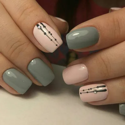 Простые рисунки на ногтях: маникюр дома + 100 ФОТО (2018) | Pink gel nails,  Gel nails, Trendy nails