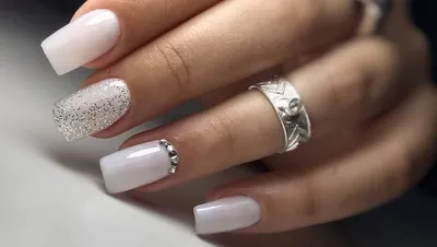 Новый дизайн простые черные треугольные накладные ногти французский белый  край Короткие квадратные накладные ногти съемные накладные ногти |  AliExpress