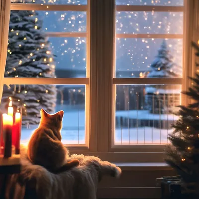 Наклейки на окна \"Новогодние\" елка, снежинки, 21 х 16 см купить по цене 59  руб. в Интернет-магазине k-toy.ru