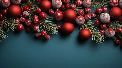 Картинка на рабочий стол зима, праздничные обои, снег, шары, новогодние  обои, рождественские обои, рождество, настроение, новый год, праздники 1366  x 768