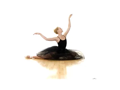 Фото Балет балерина в черном балетной пачке Люди